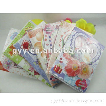 Packed birthday/festival greeting cards